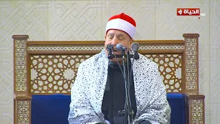 الشيخ حجاج الهنداوي   قرآن عيد الفطر من مسجد الفتاح العليم بحضور الرئيس عبد الفتاح السيسي    دندنها