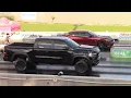 Ram TRX vs 392 Charger ZR1 Corvette Hellcat Mile Drag Racing