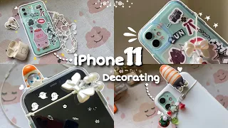 decorating my iphone 11 mint phone case unboxing stickers aesthetic vlogs 