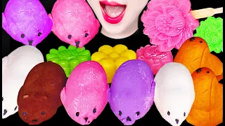 ASMR BABY SEAL MOCHI THAI DESSERT 물개 모찌 태국 디저트 먹방 MUKBANG, EATING