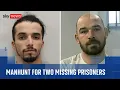 Manhunt launched after two prisoners from same jail freed by mistake