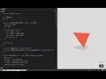 Spinning shaded tetrahedron with CSS vars clean Sass code