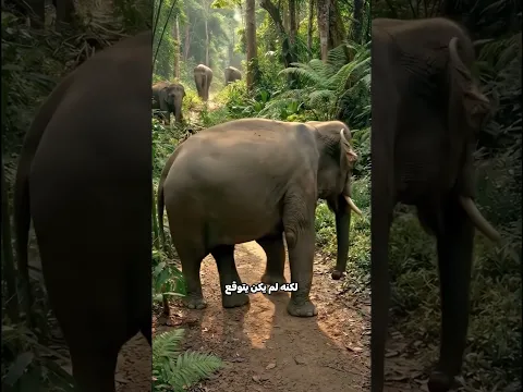 ظن أن الفيلة لن تكشفه 😮!