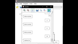 Tecq Mate Flowgorithm Flow chart for loop find highest number