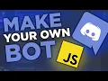 How to Create and Setup Your Own Discord Bot without Downloads Discord js Bot Template Works 2022