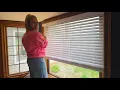 DIY Blind Installation ARLO Blinds Faux Wood Blinds with Crown Valance Installation