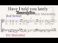 Download Lagu Eric Marienthal - Have I Told You Lately (Transcription)