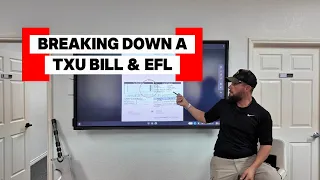 Energy Sales Training TXU Bill and EFL Step by Step Breakdown