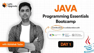 Day 1 Introduction to Java Java Programming Essentials Bootcamp 5 Days