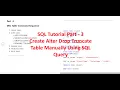 How to create alter drop table manually and using query in SSMS - Part