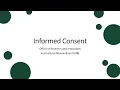 IRB - Informed Consent