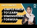 Simple Hacks to Learn Dimensional Formula Easy Hacks