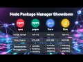 npm vs pnpm vs Yarn vs Bun Which Package Manager is BEST Speed Space Performance Comparison