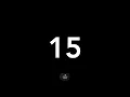 15 Second Classic Countdown Timer Simple Big Bold Numbers Easy to Read End Alarm Good Time
