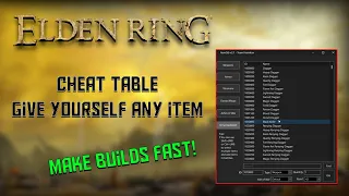 Elden Ring Cheat Table - How to Get any Items or Runes CHEAT ENGINE 2026