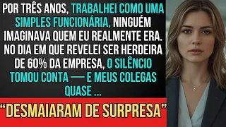 Fingi ser funcionária comum por 3 anos - Colegas quase DESMAIARAM quando revelei se herdeira....