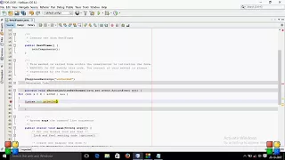 FOR LOOP IN JAVA WITH NETBEANS IDE