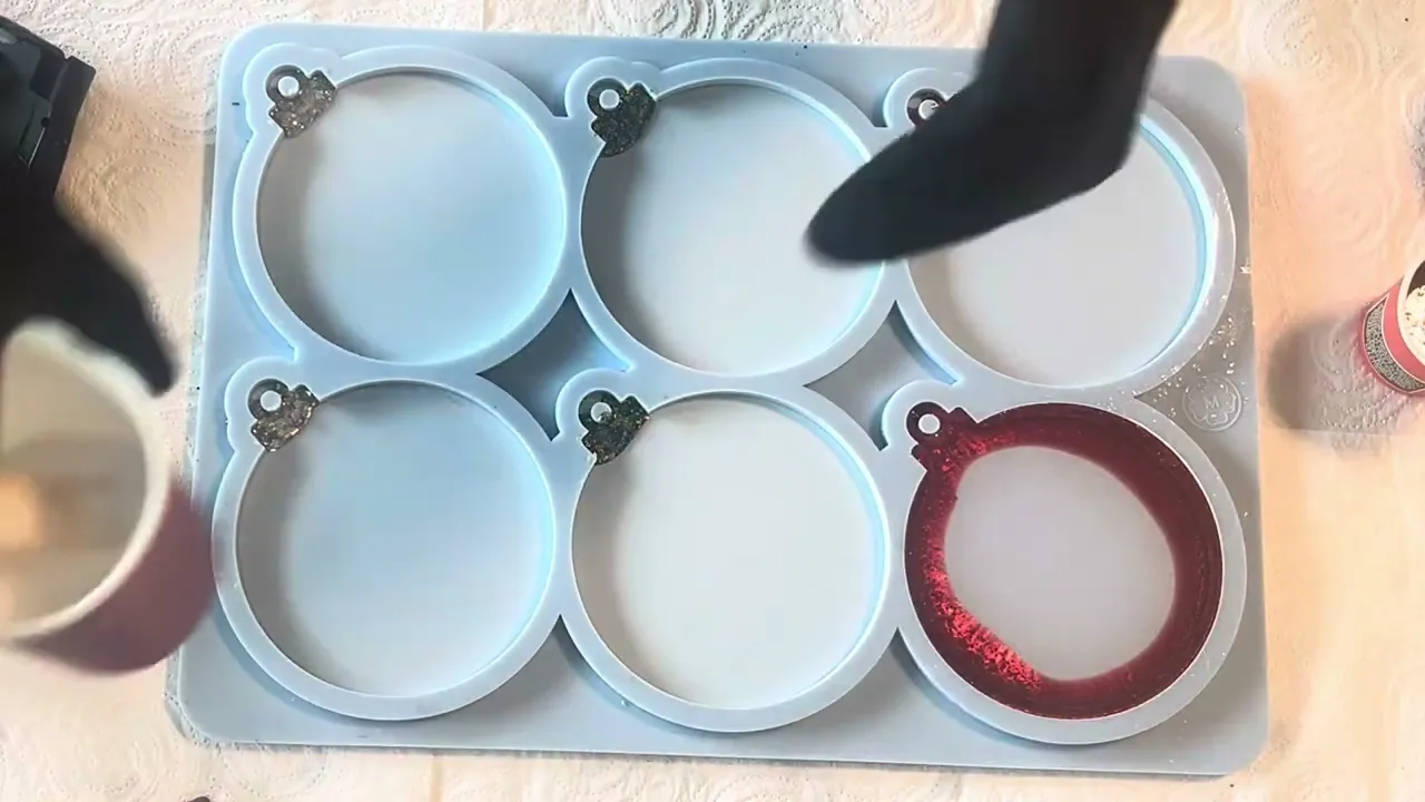 Christmas Baubles - 6x (10 cm - 4")