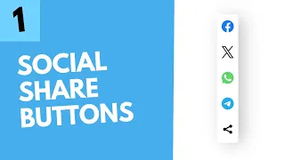 How To Build Social Share Buttons Using HTML CSS and JavaScript Part 1