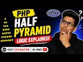 PHP Programs For Printing Pyramid Patterns Logic Behind Print Half Pyramid Using PHP
