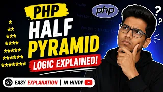 PHP Programs For Printing Pyramid Patterns Logic Behind Print Half Pyramid Using PHP