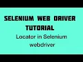 Locators in selenium webdriver Selenium Webdriver with Java Tutorials