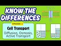 Cell Transport Diffusion Osmosis Active Transport
