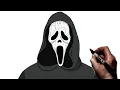 How To Draw Ghostface Step By Step Scream 6