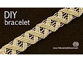 Wavy Macrame ZigZag Bracelet Tutorial