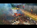 Download Lagu Amazing Next Step!! Digging, Repairing roads, garbage dump \u0026 clear burned Trash by Skills Dozer D31p