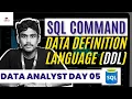SQL DDL Commands in Tamil CREATE ALTER DROP Data Analyst Day 05
