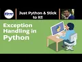 How to Handle Exceptions in Python PyCSR Learn Python Online with Pankaj Soni