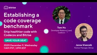Ship healthier code with Codecov and Bitrise - How to establish a code coverage benchmark WEBINAR