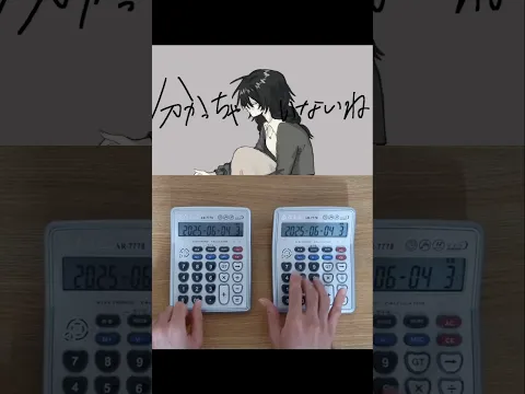 monet - 分かっちゃいないね (電卓演奏) 전혀 모르고 있네 계산기 커버 #shorts