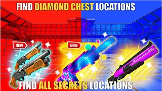 SUPER RED VS BLUE TYPICAL GAMER FORTNITE - FIND ALL SECRETS LOCATIONS PART 49 DIAMOND CHEST