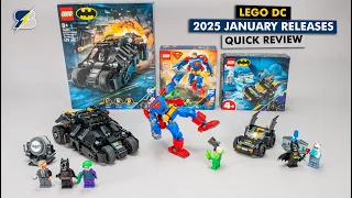 LEGO DC 2025 January sets - Superman is back! So is the Tumbler, but...