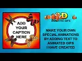 How to add a caption to gifs