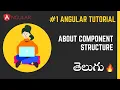 Angular tutorial in telugu About angular project and component structure in telugu