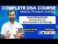 Backtracking Generate all Permutation of String L-93