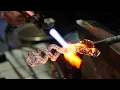 Bring the Heat Chris Rochelle makes glass goblets with mesmerizing air-twist pattern stems