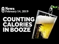 Alcohol and Calorie Counts