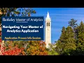 Navigating Your Master of Analytics Application MAnalytics 2024 Application Process Info Session