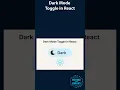 React Dark Mode