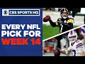 Brady Quinn and Pete Prisco make EVERY WEEK 14 PICK CBS Sports