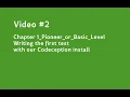 Writing the first test with your Codeception install