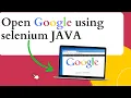 How to set up selenium Java and launch a website on a Chrome browser Foundation