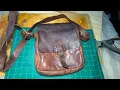 Cleaning and conditioning the Harbour 2nd ASMR leather bag