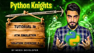ATM Simulation Program Solution Exercise 3 Python Projects For Beginners Tutorial - 16