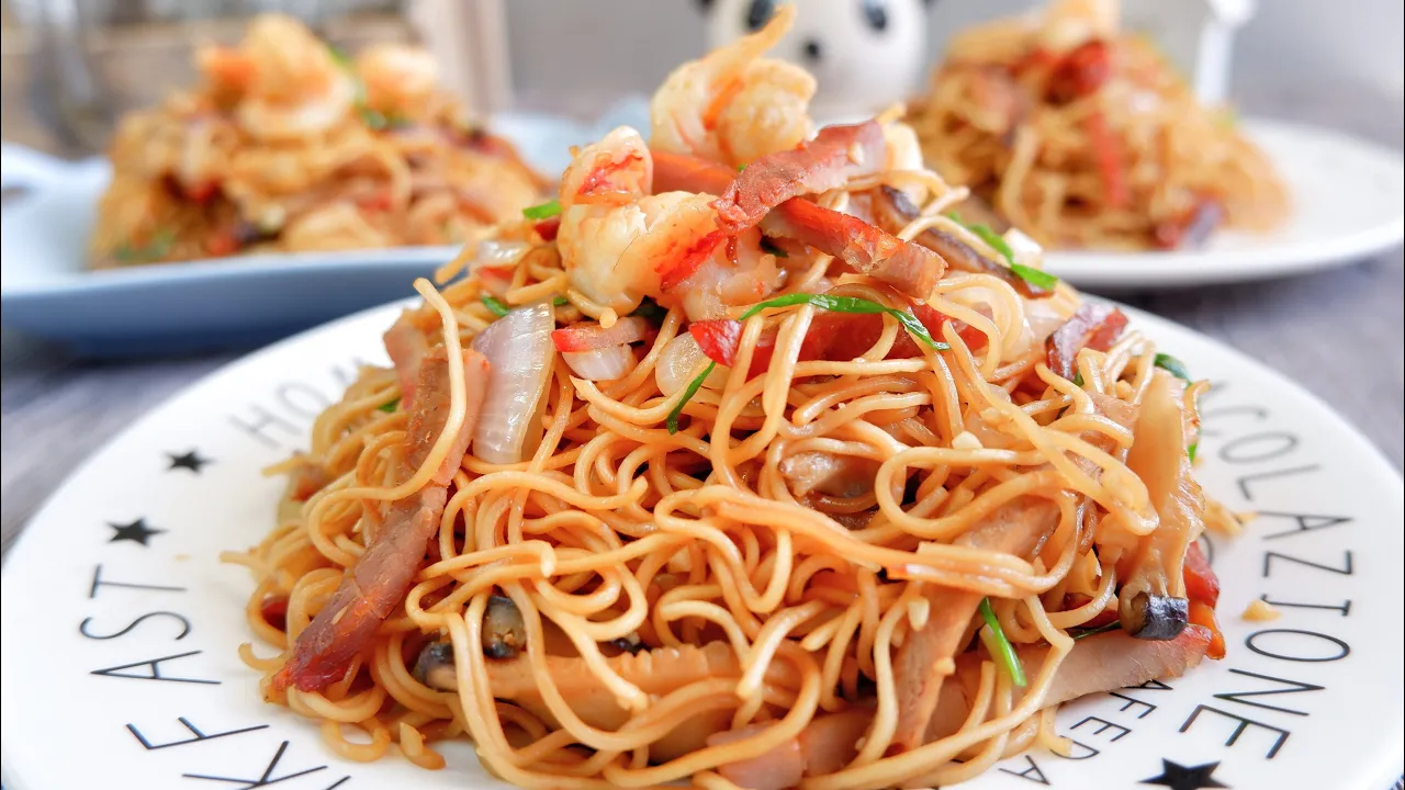 Chinese Chow Mein Recipe: Stir Fried Mee Sua  Stir Fried Noodles   Mian Xian / Misua Recipe