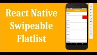 React Native Swipeable Flatlist with Animations Performance Improved